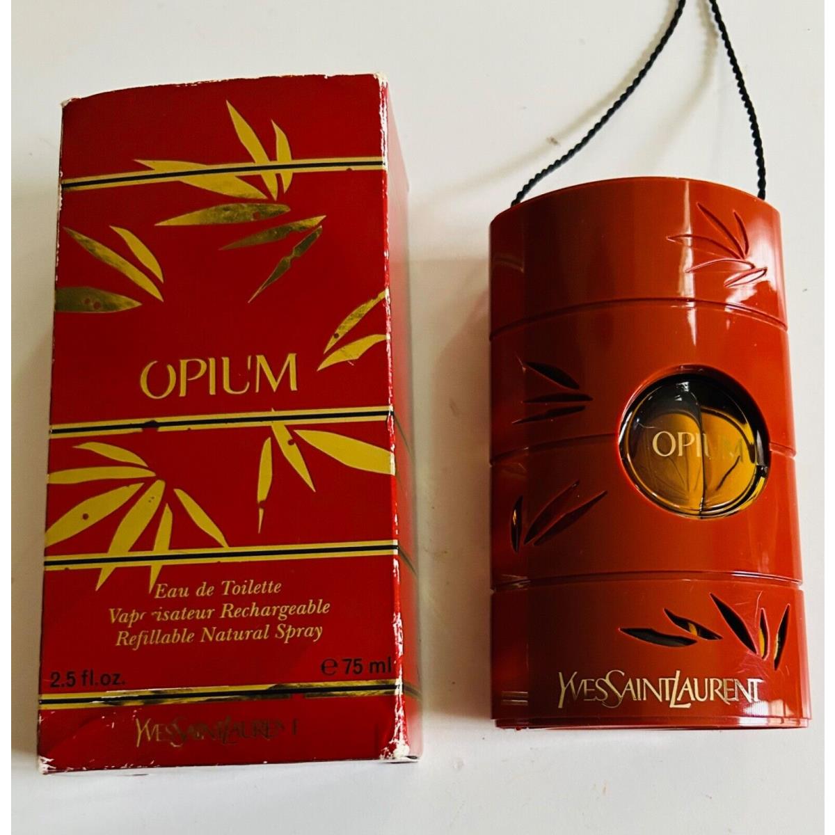 Vintage Opium For Women By Yves Saint Laurent 2.5 Fl. Oz. Refillable Edt Spray