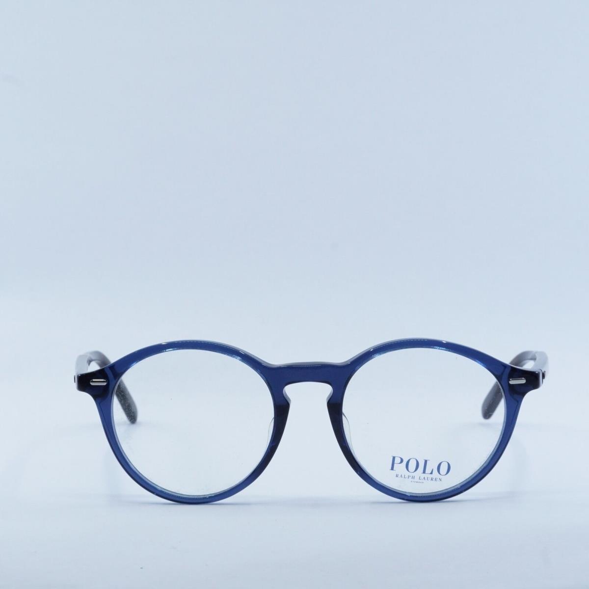 Polo Ralph Laurent PH2246F 5470 Shiny Transparent Navy Blue 50mm Eyeglasses