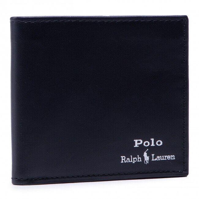 Polo Ralph Lauren Leather Billfold Walletblack 405803865001-NWT