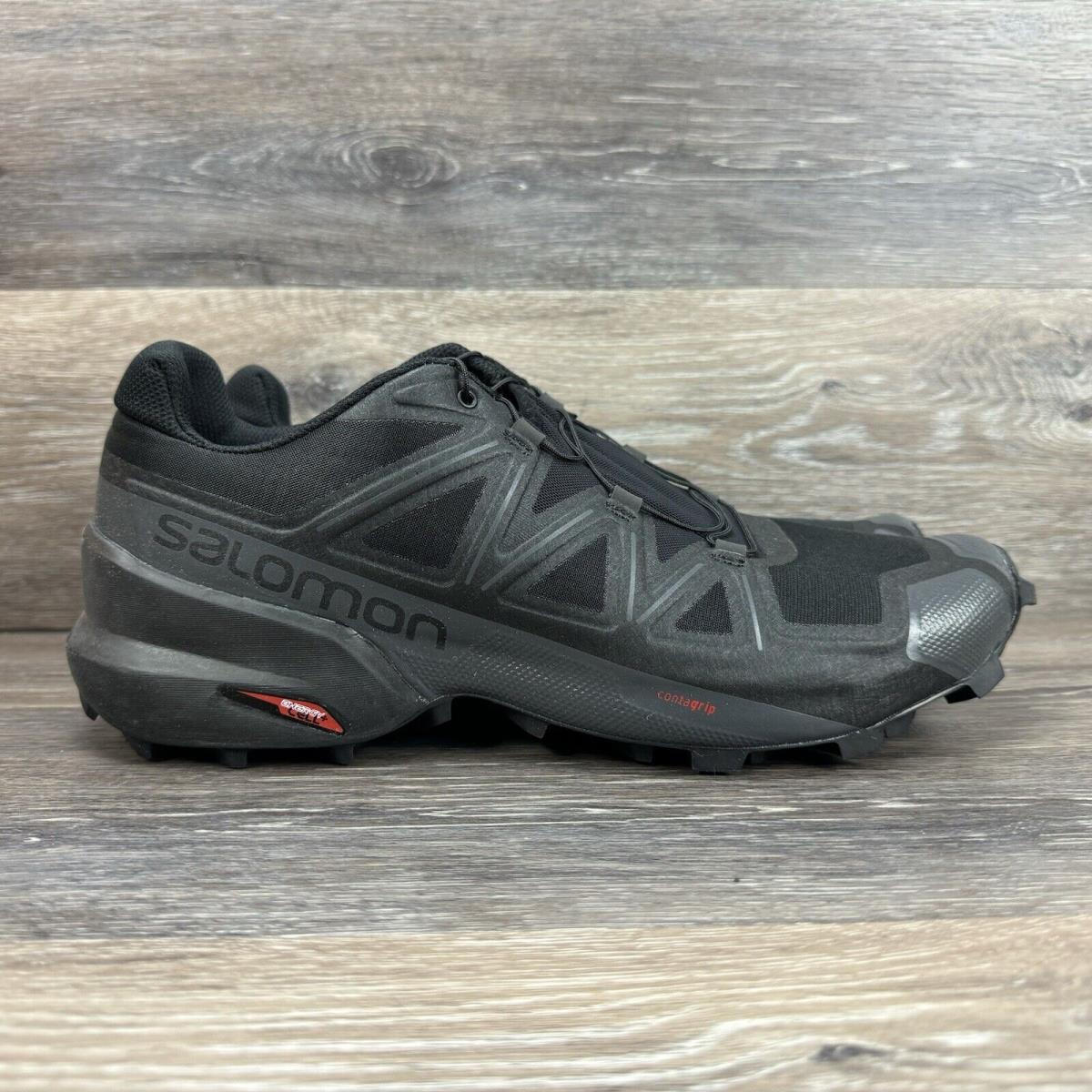 Salomon Speedcross 5 Black Trail Athletic Shoes 406840 Men s Size 12.5