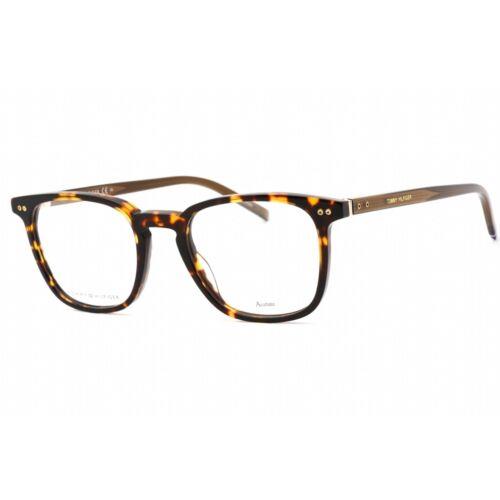 Tommy Hilfiger Men`s Eyeglasses Havana Plastic Full Rim Frame TH 1814 0086 00