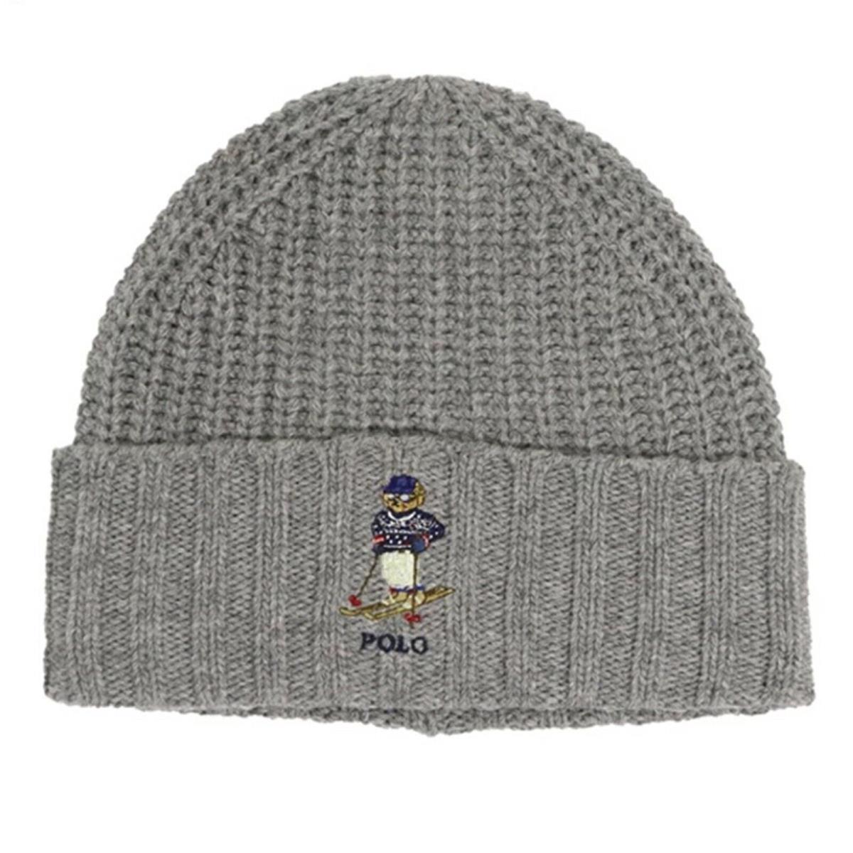 Polo Ralph Lauren Preppy Bear Polo Bear Stocking Cap Hat Watch Cap with Skier