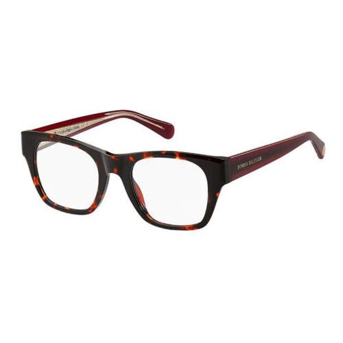 Tommy Hilfiger TH 1865 086 Havana Burgundy Eyeglasses 49/20/140