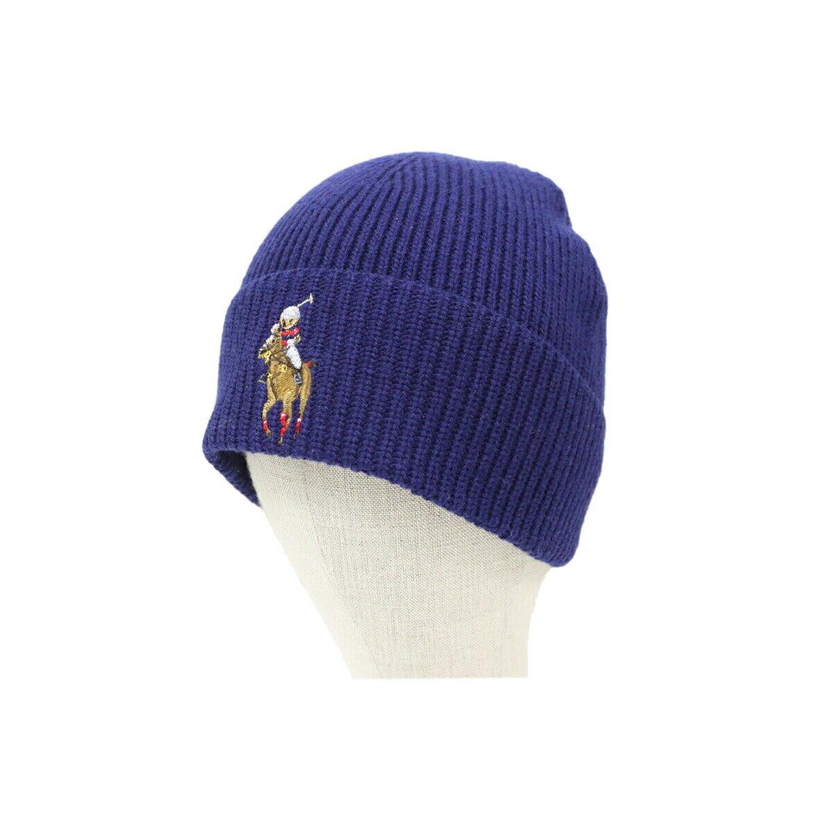 Polo Ralph Lauren Polo Bear Stocking Cap Hat Watch Cap Beanie - with Pony Rider