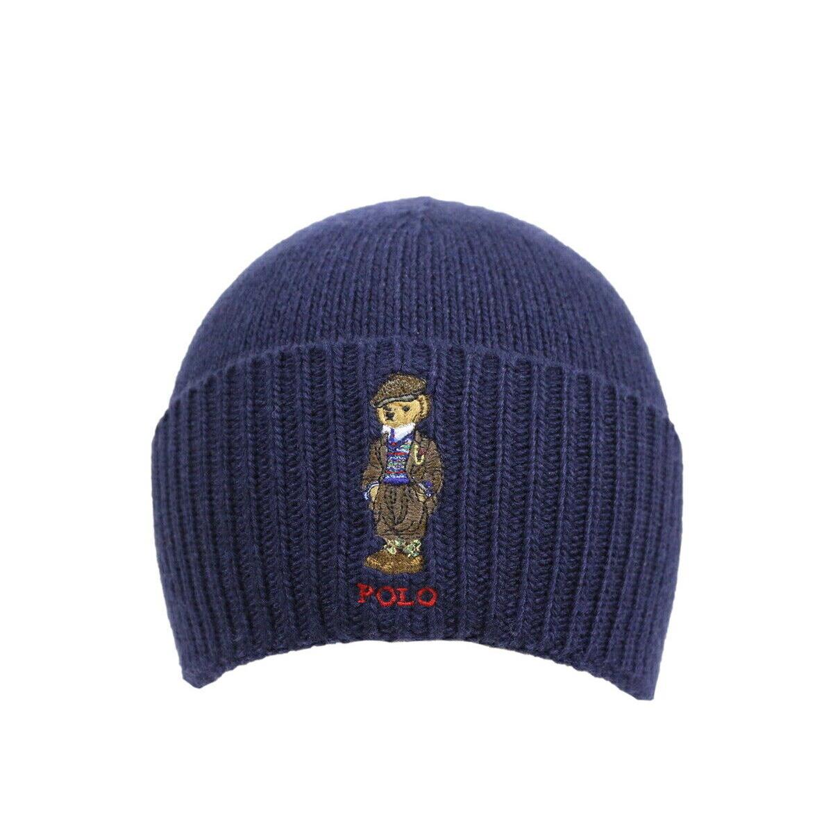 Polo Ralph Lauren Polo Bear Stocking Cap Hat Watch Cap Beanie - Navy