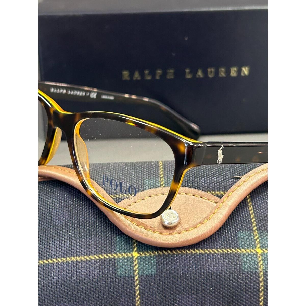 Ralph Lauren PH 2127 5337 Havana Designer Eyeglasses 54mm Luxury Polo Case