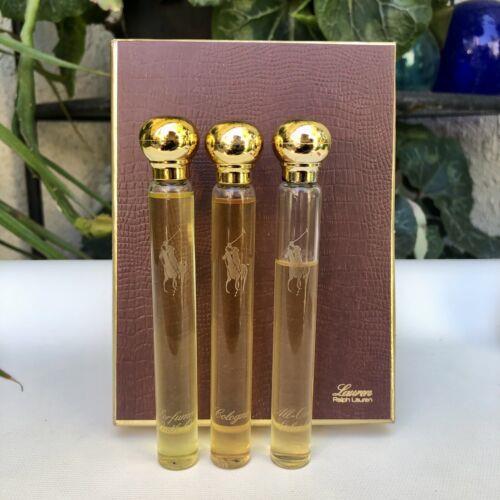 Vintage Lauren Perfume Ralph Lauren 7/16oz Bath Splash Oil Cologne Cosmair Set