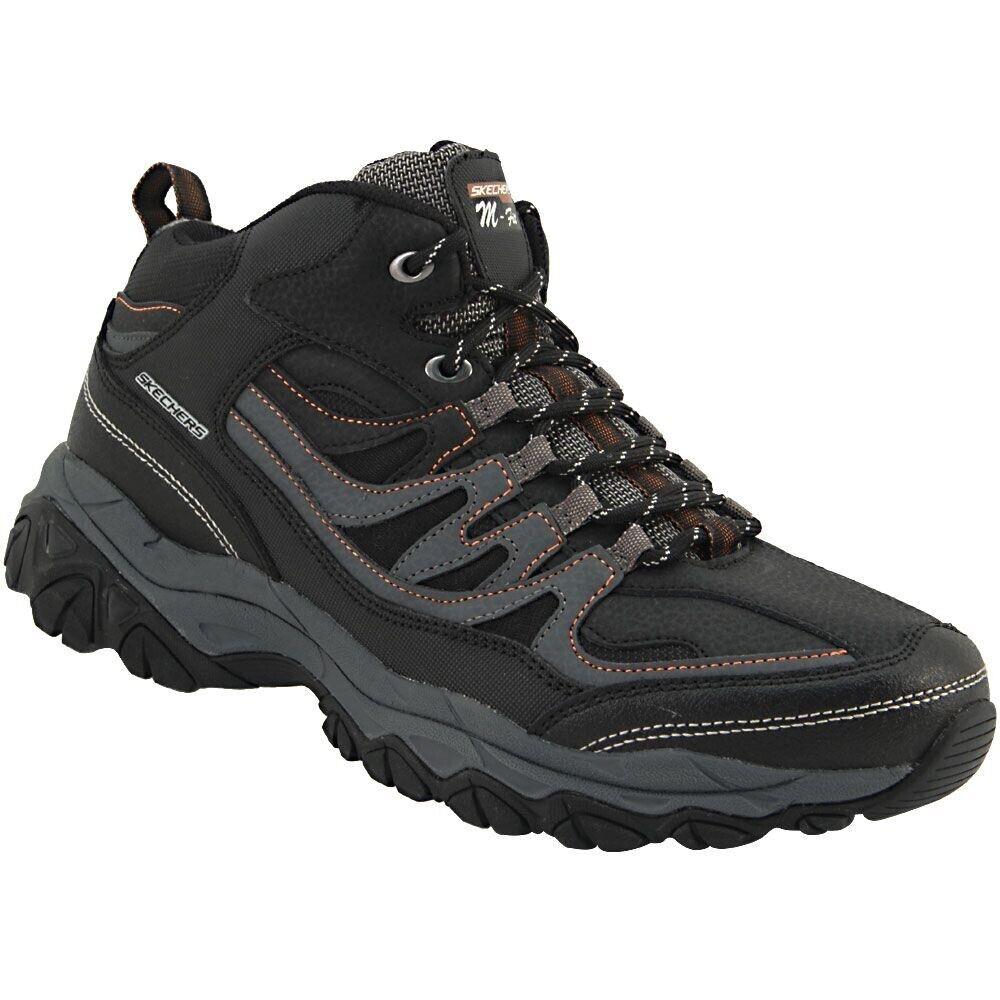 Skechers Men After Burn Geardo Hiking Boots Shoes Charcoal 50120 Eww Ex Wide 9.5