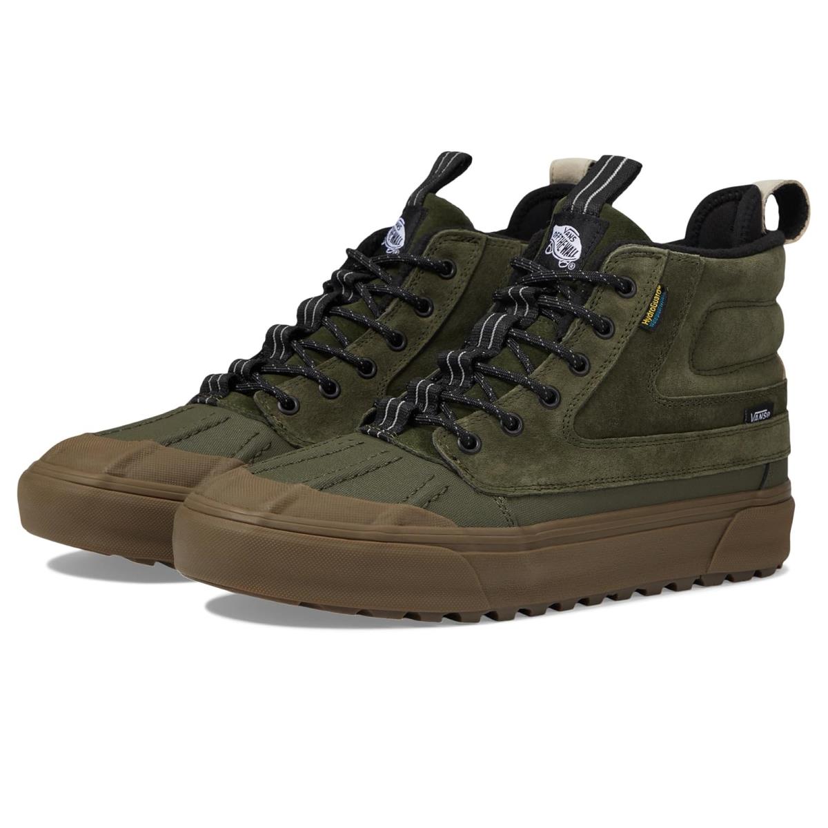 Unisex Sneakers Athletic Shoes Vans Sk8-Hi Del Pato Mte-2 - Utility Gum Dark Olive