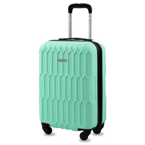 Bric`s Amka Honeycomb 22 Carry-on Expandable Spinner Suitcase Mint Green Hardcase