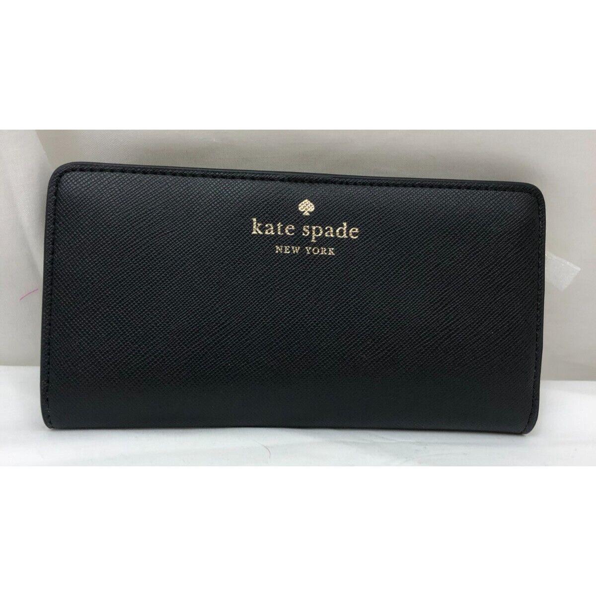 Kate Spade Schuyler Large Slim Bifold Saffiano Pvc Wallet