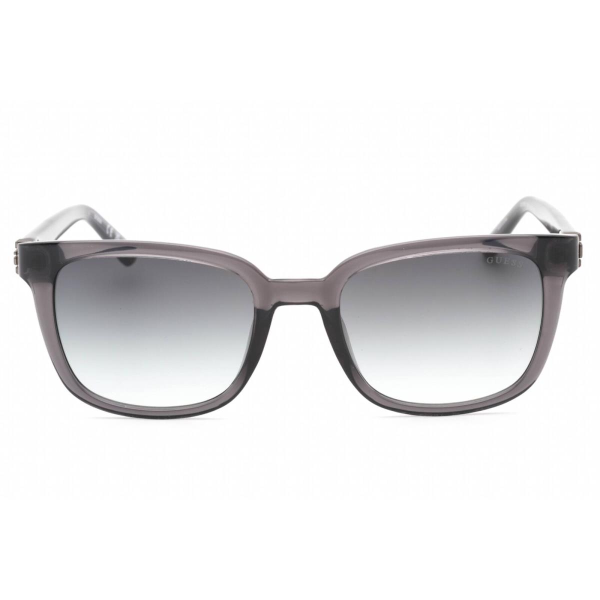 Guess Men`s Sunglasses Gradient Smoke Lens Transparent Grey Frame GU00065 20B