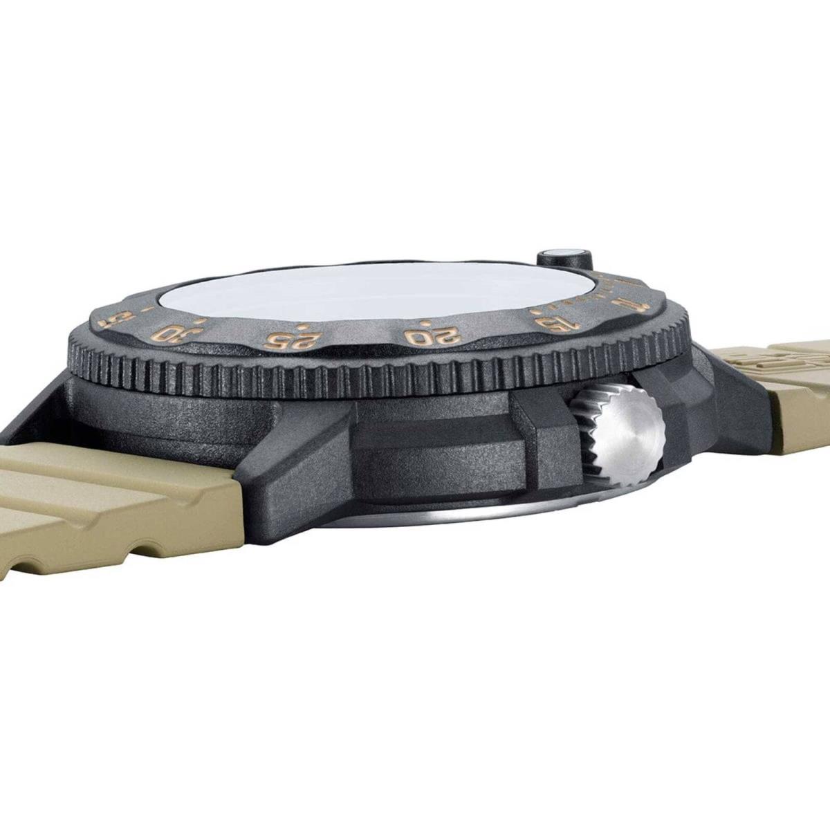 Luminox Men`s Watch Navy Seal Quartz Beige Dial Silicone Strap XS.3010.EVO.S