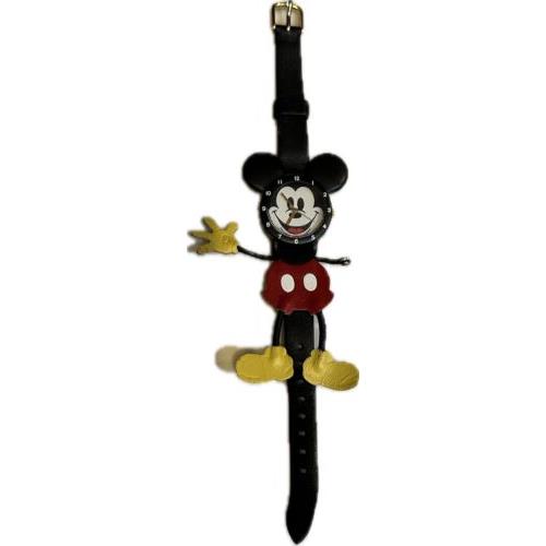 Vtg 80 s Lorus RZK133-4 Mickey Mouse Full Body Flawed Watch Disney Missing Glove