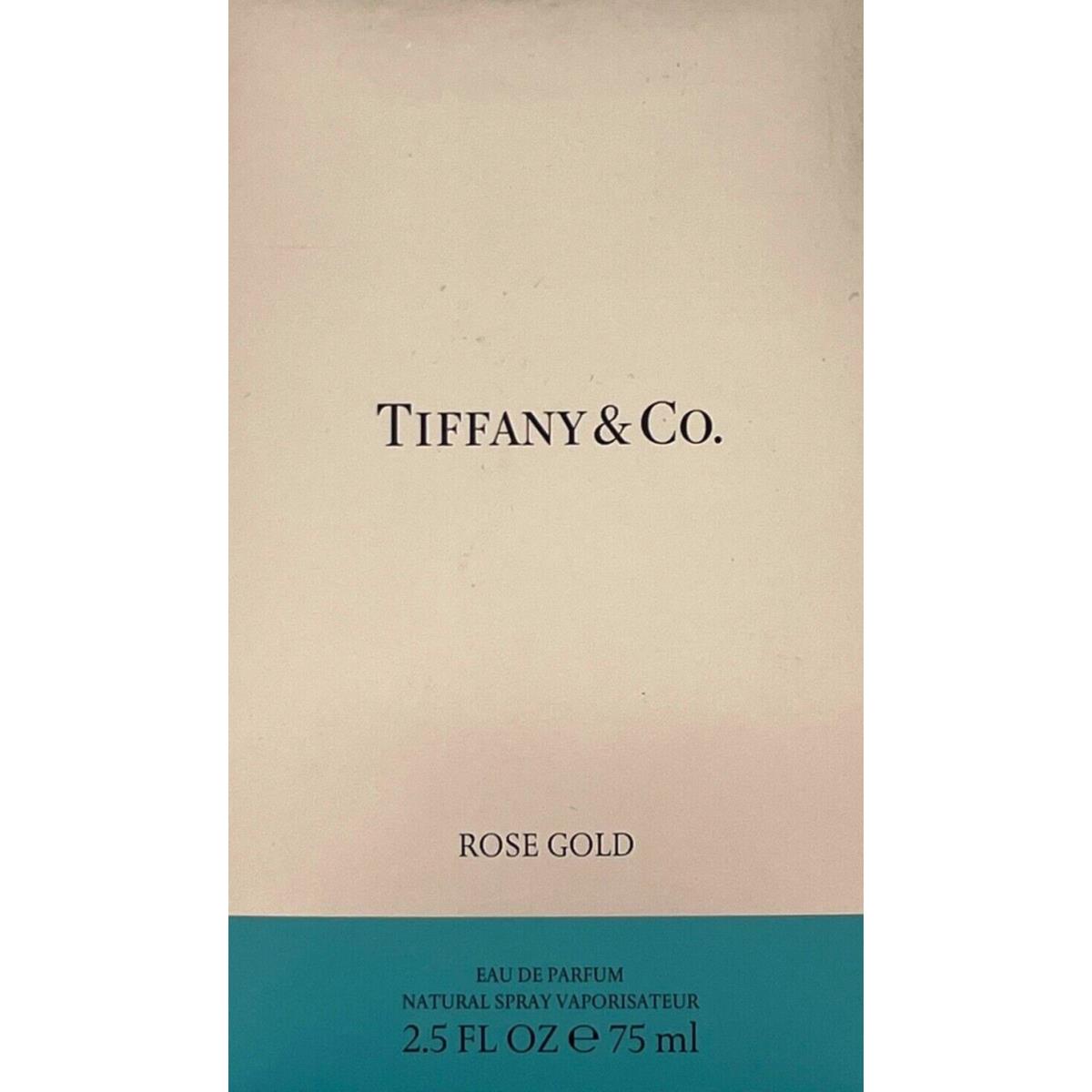 Tiffany Co Rose Gold Eau DE Parfum Spray For Women 2.5 Oz / 75 ml