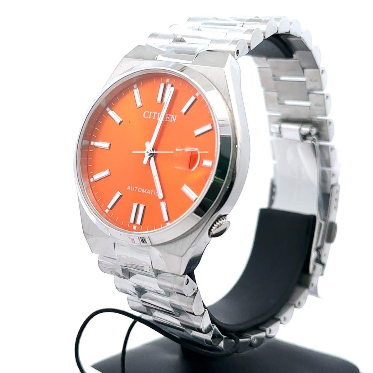 Citizen Tsuyosa Automatic Stainless Steel Orange Dial 40mm Watch NJ0151-53Z