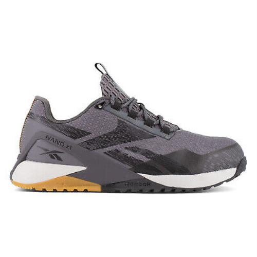 Reebok Mens Nano X1 Adventure Grey/black Mesh CT Athletic Work Shoes - Grey/Black