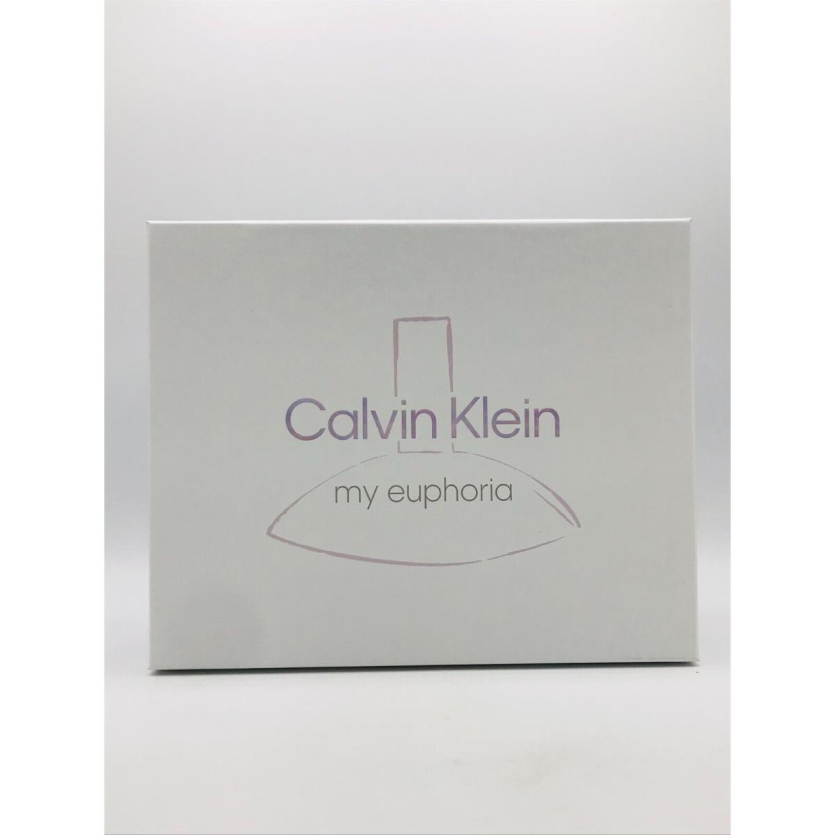 Calvin Klein My Euphoria Women 2pc Set Parfum Spray 3.3 oz and Travel Spray .33