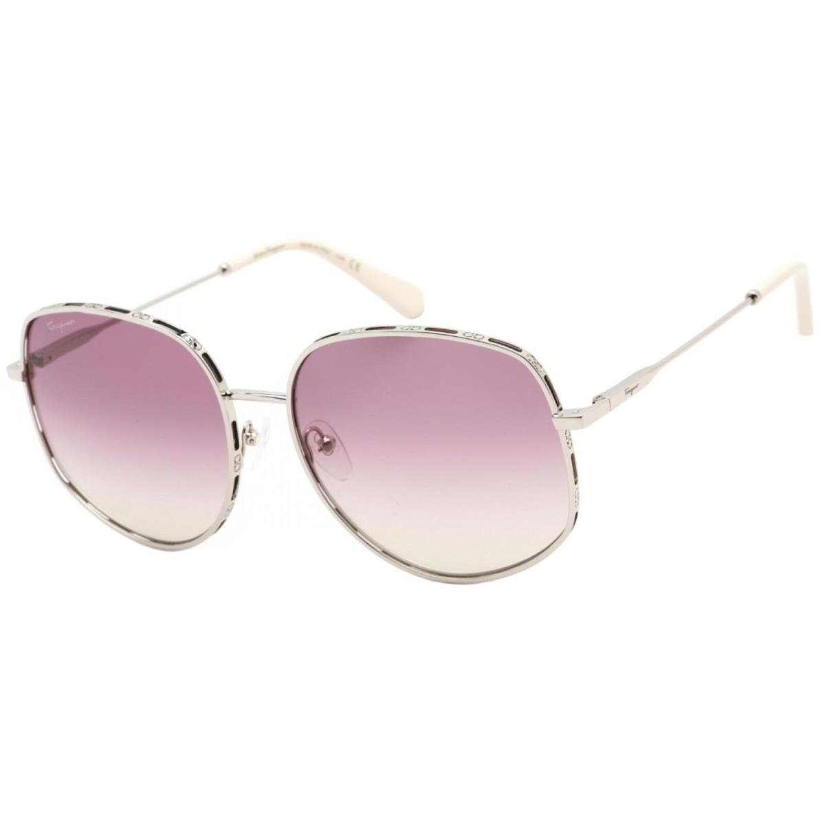 Salvatore Ferragamo Women`s Sunglasses Violet Gradient Lens Irregular SF277S 721