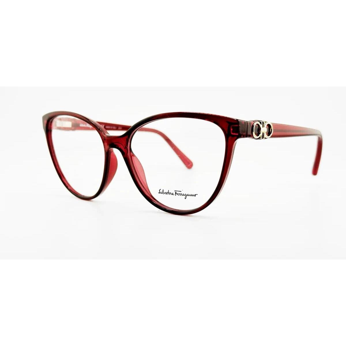 Salvatore Ferragamo SF 2901 612 56mm Crystal Wine Cat Eye Women`s Eyeglasses