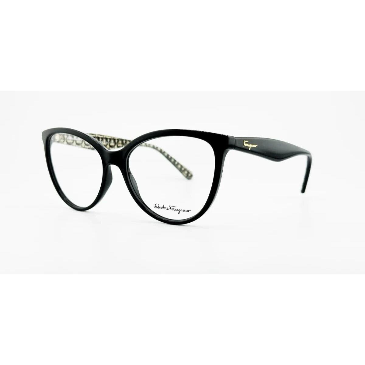 Salvatore Ferragamo SF933 001 56mm Black Cat Eye Eyeglasses