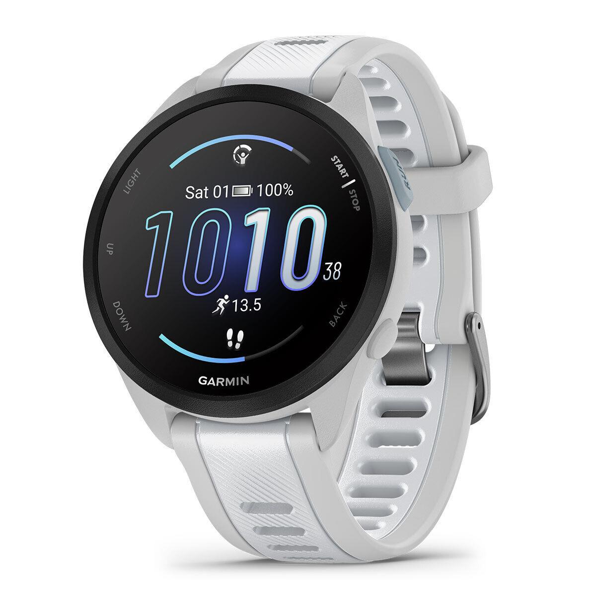 Garmin Forerunner 165/165 Music Gps Running Smartwatch Amoled Display Training Music - Mist Gray/Whitestone