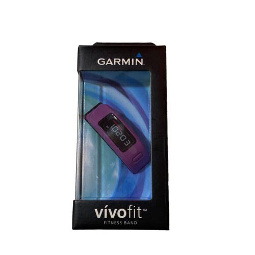 Garmin Vivofit Fitness Band/watch Calories Steps Sleep Time Purple Bluetooth