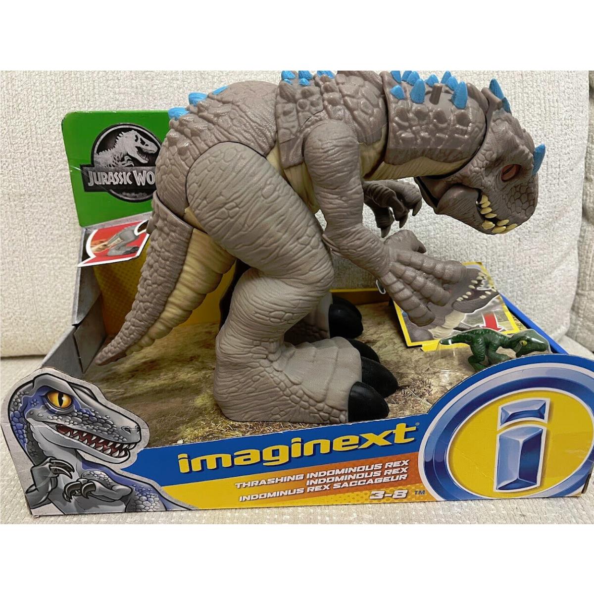 Imaginext Thrashing Indominous Rex Jurassic World Dinosaur Toy Fisher Price Nip