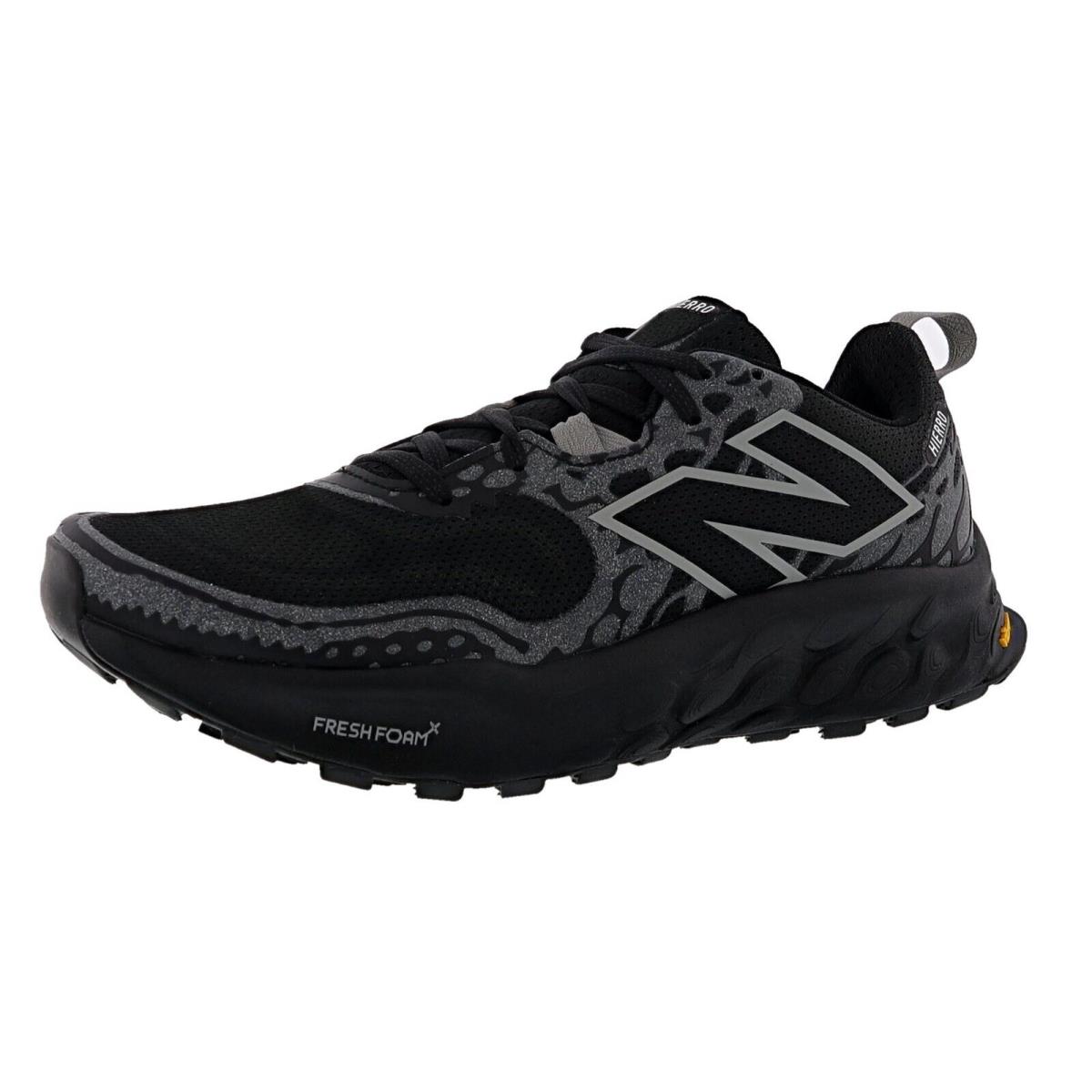 New Balance Men S Hierro MTHIERK8 4E Width Trail Running Shoes BLACK / SHADOW GREY