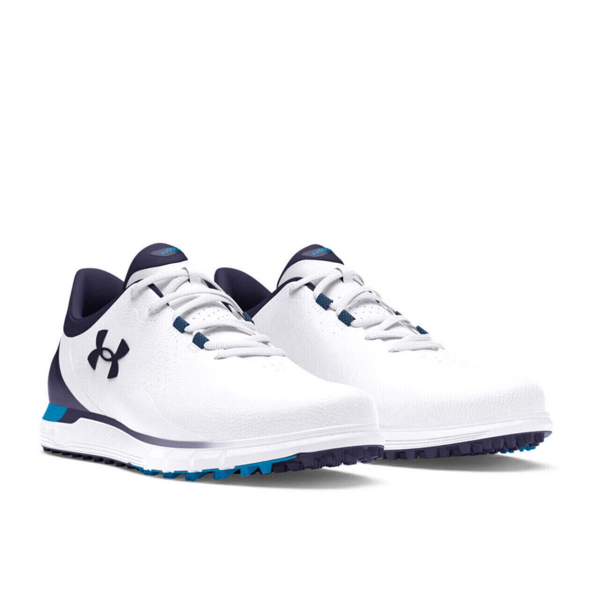 Under Armour 3026922 UA Men`s Hovr Golf Fade Spikeless Shoes White Blue