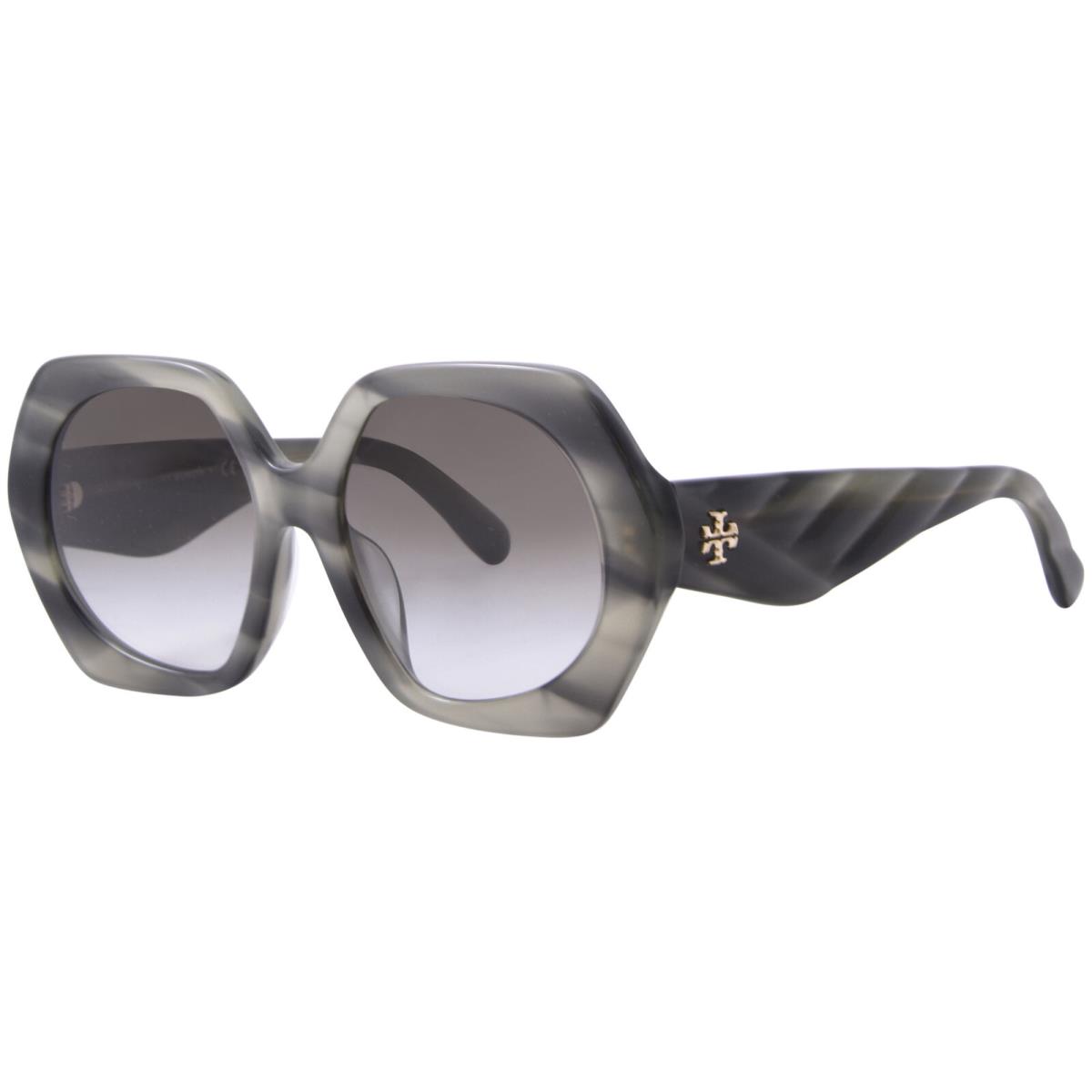 Tory Burch TY7195U 19562A Sunglasses Women`s Green Horn/dark Green Gradient 55mm