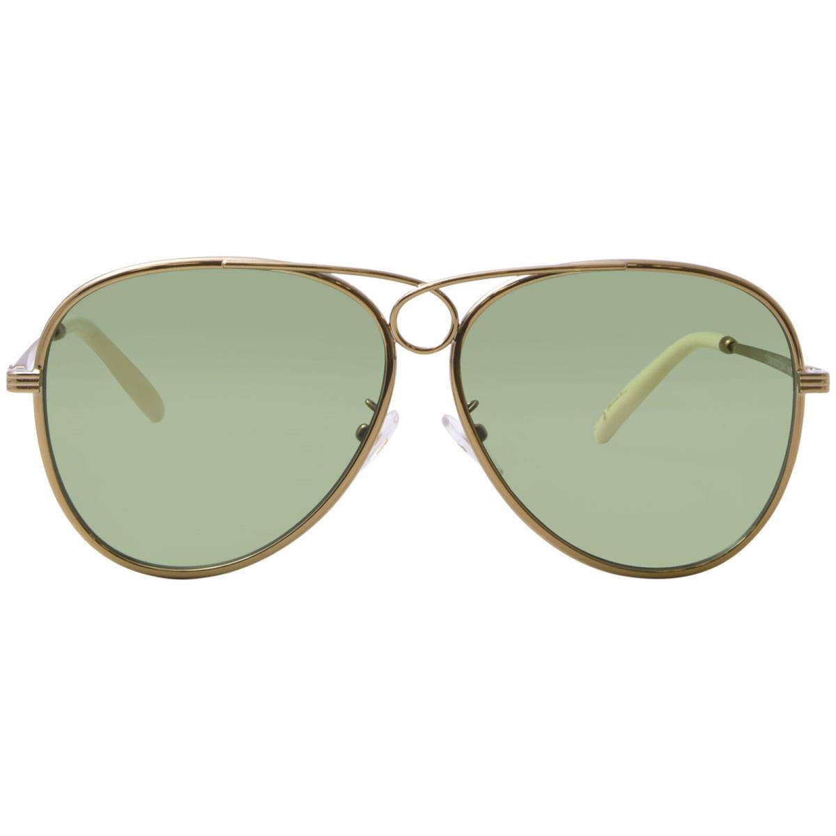Tory Burch TY6093 3332/2 Sunglasses Women`s Tory Gold/solid Green Pilot 59mm