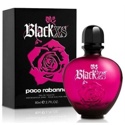 XS Black Paco Rabanne 2.7 oz / 80 ml Eau de Toilette Edt Women Perfume Spray