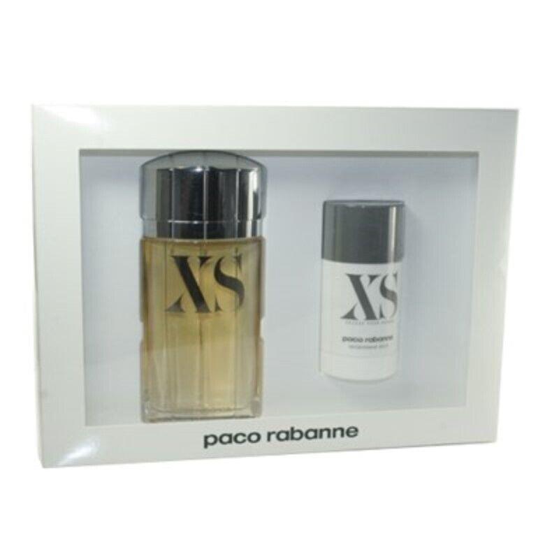 XS Pour Homme by Paco Rabanne 2pc Set 3.4 oz Eau de Toilette Spray For Men