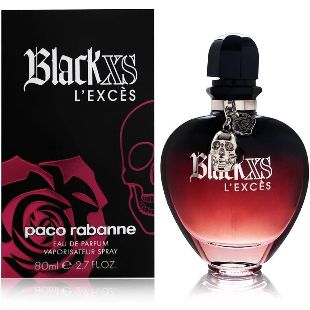 Women Paco Rabanne Black XS L`exces Extreme Perfume Edp Spray 2.7 oz