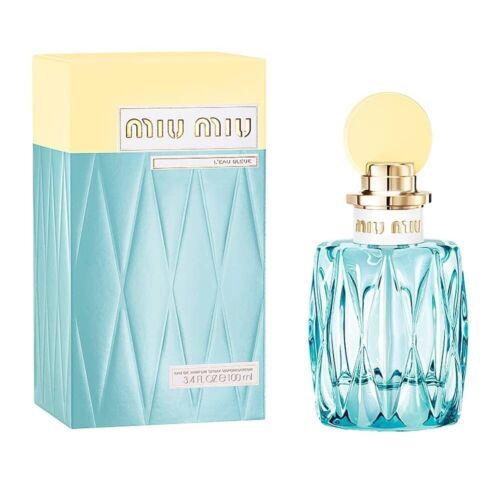 Miu Miu Parfums L`eau Bleue Eau de Parfum Spray For Women 3.4 Ounce