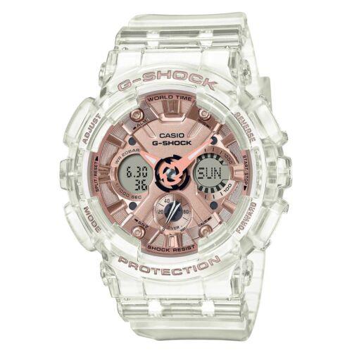 Casio Women`s Watch G-shock Translucent Resin Strap Shock Resistant GMAS120SR-7A