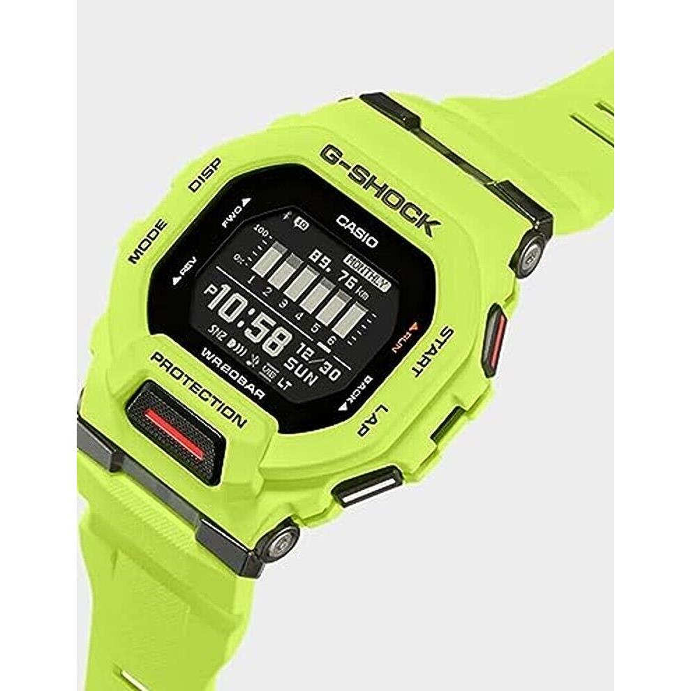 Casio G-shock GBD-200-9D Men`s Quartz Watch Digital Lime Green Resin Band