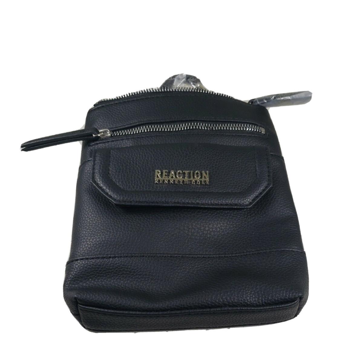 Kenneth Cole Gabriella Mini Crossbody 8 X 7 Zipper Top Pouch Snap Pouch Black