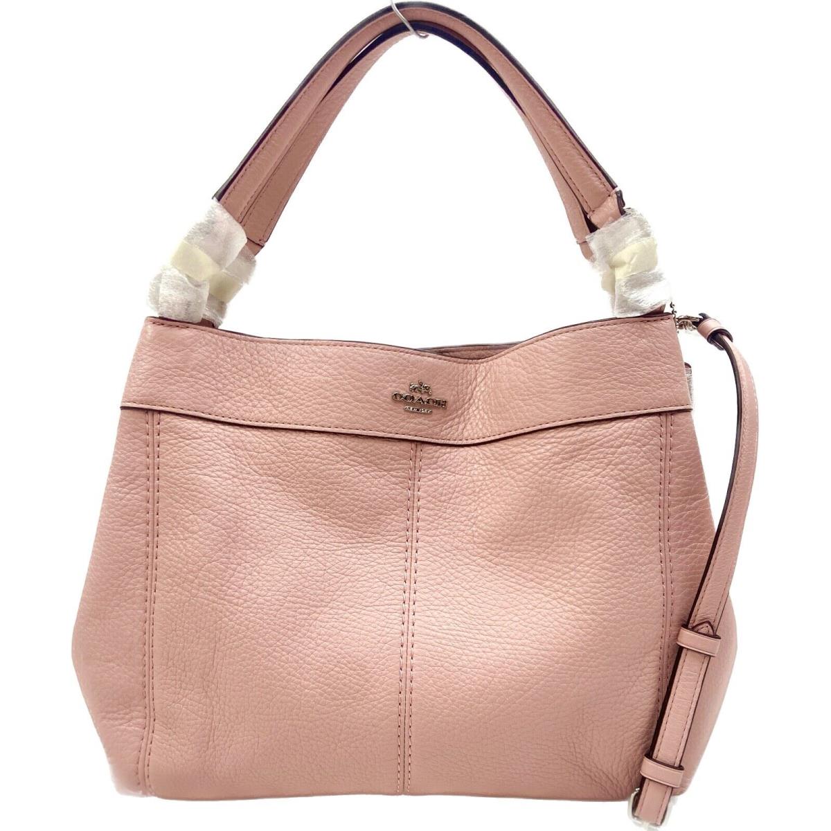 Coach Pebble Leather Small Lexy Shoulder Bag Blush 2