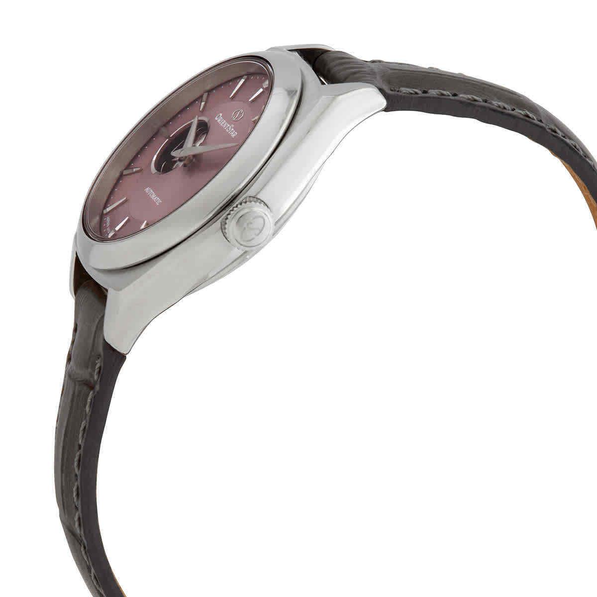 Orient Star Automatic Pink Dial Ladies Watch RE-ND0103N00B - Dial: Dusty Pink (Open Heart), Bezel: Silver-tone