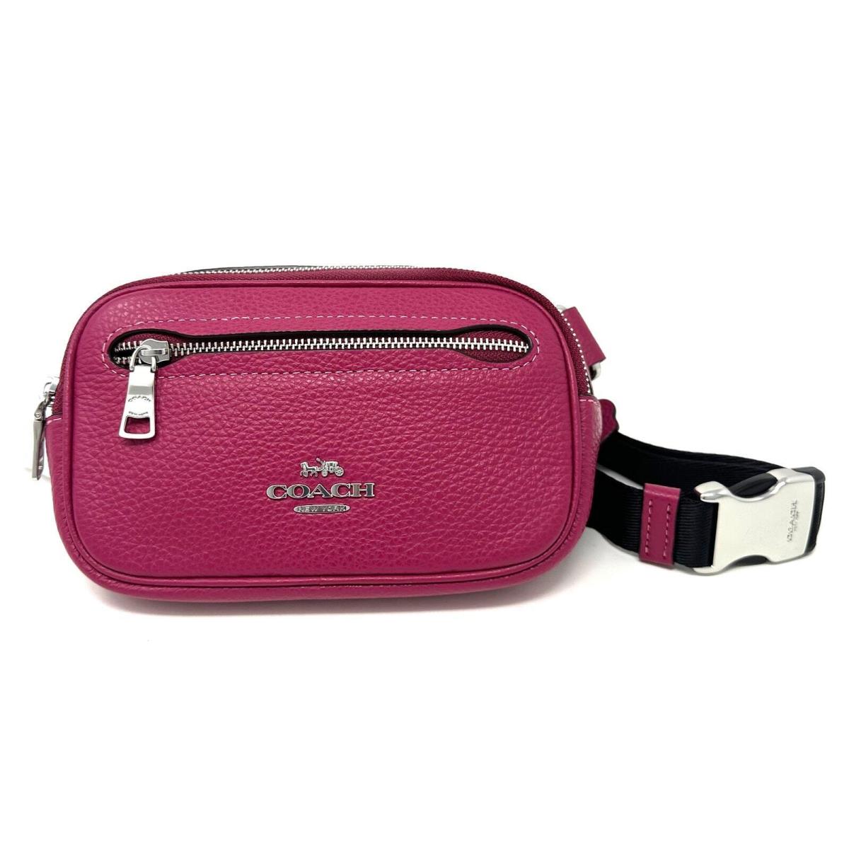 Coach Mini Belt Bag in Bright Violet Leather CL479