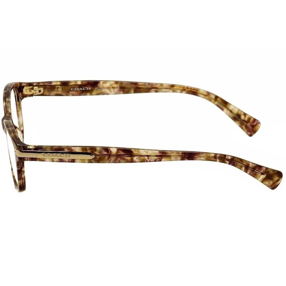 Coach Eyeglasses HC6065 6065 5287 Confetti Light Brown/gold Optical Frame 49mm