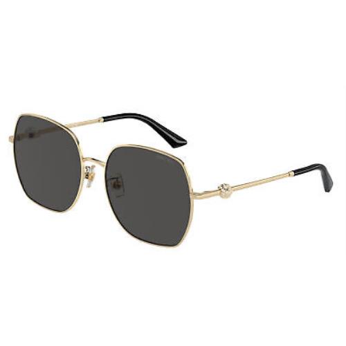 Jimmy Choo JC 4008HD Pale Gold Dark Grey 300687 Sunglasses