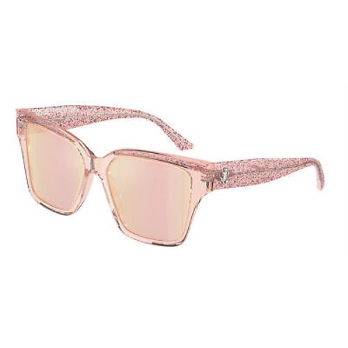 Jimmy Choo JC 5003 Transparent Pink Glitter Pink 5039/Z Sunglasses