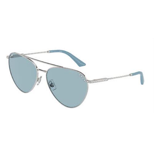Jimmy Choo JC 4002B Silver Blue 300280 Sunglasses
