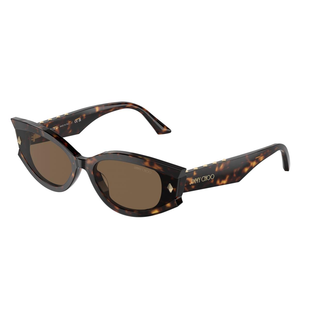 Jimmy Choo JC 5015U Havana Dark Brown 500273 Sunglasses