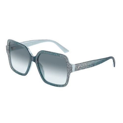 Jimmy Choo JC 5005F Blue Gradient Glitter Blue Gra 504319 Sunglasses