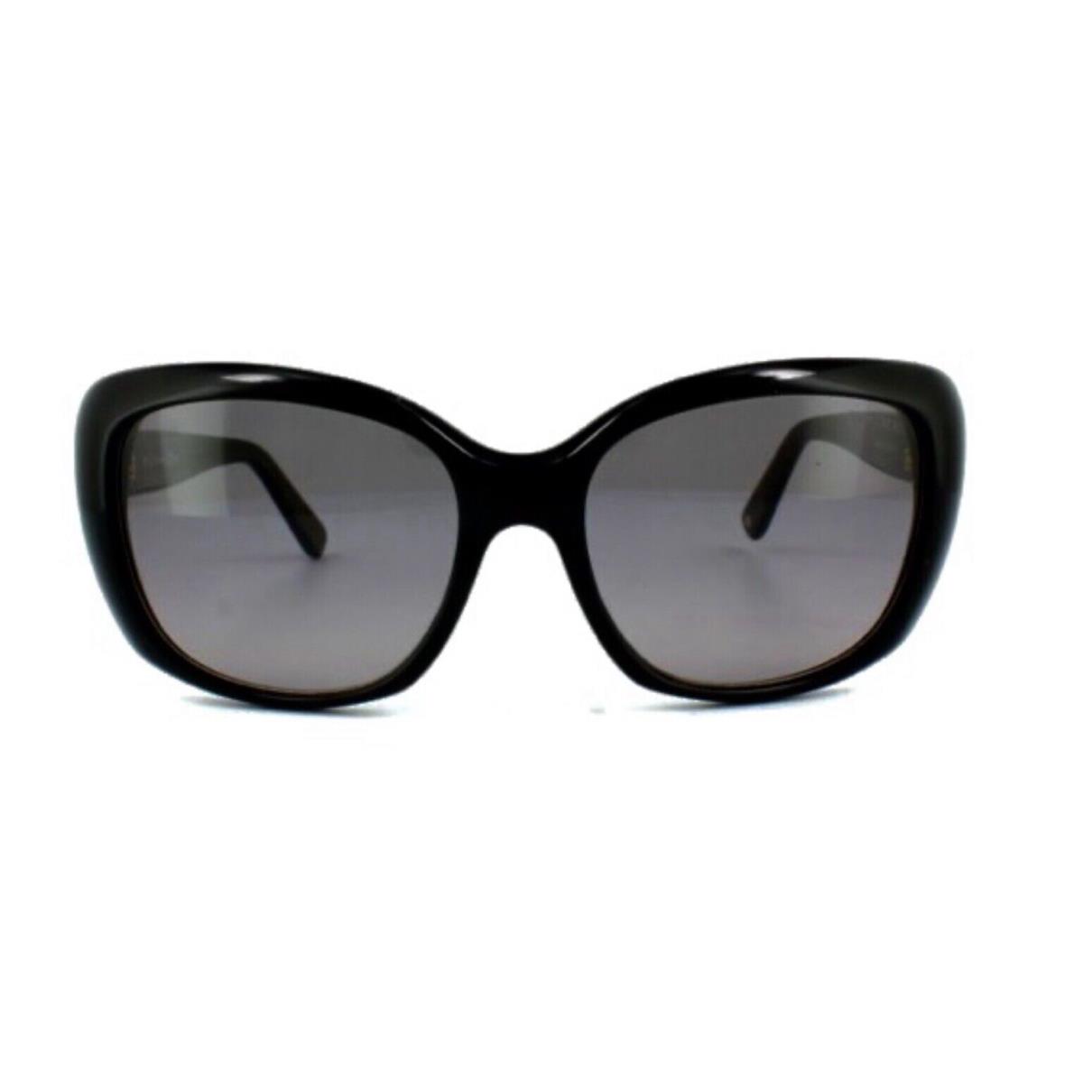 Jimmy Choo Black Oversized Cat Eye Smoke Gradient Sunglasses