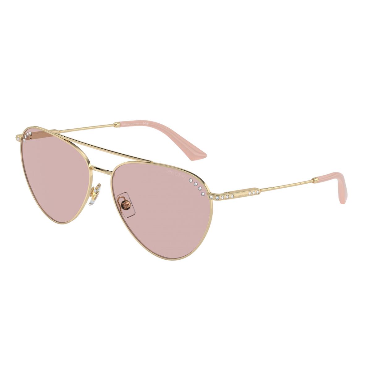 Jimmy Choo JC 4002B Pale Gold Pink 3006/5 Sunglasses